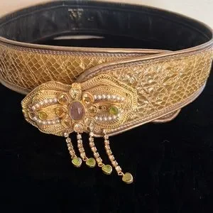 Marconi | Accessories | Marconi Python Belt With Jeweled  display picture 3